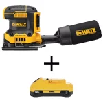 DEWALT 20V MAX XR Brushless 1/4 Sheet Variable Speed Cordless Sander with 3.0 Ah Battery thumbnail 1