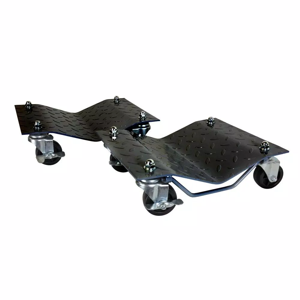 WEN 1500 lbs. Capacity Vehicle Dollies, 2-Pack with Onboard Brakes