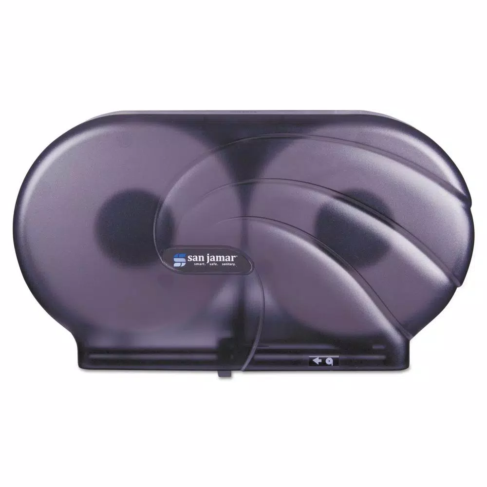 San Jamar Black Pearl Oceans Twin JBT Jumbo Toilet Tissue Dispenser