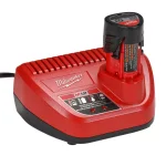 Milwaukee M12 12V Lithium-Ion Cordless 3-Tool Combo Kit with Free Right Angle Drill thumbnail 2