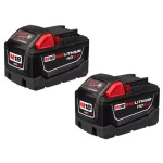 Milwaukee M18 REDLITHIUM HIGH DEMAND 9.0 Ah Battery Pack (2-Pack) thumbnail 1
