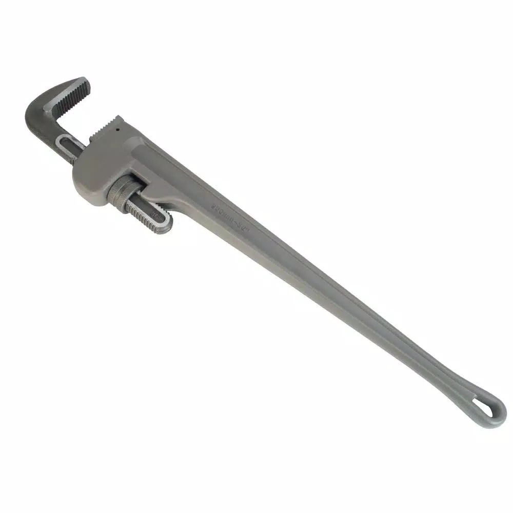 Steel Dragon Tools 18 in. Aluminum Straight Pipe Wrench, 2.5 in. Capacity
