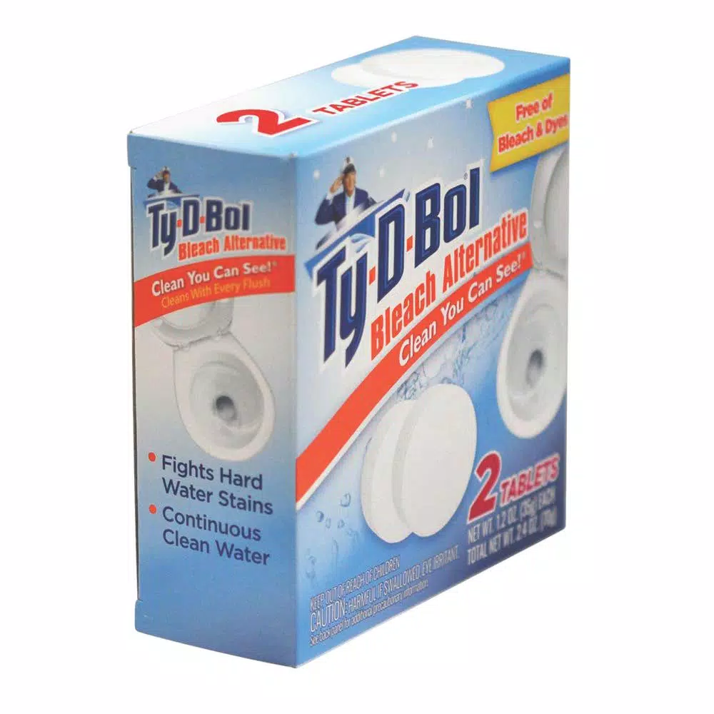 Ty-D-Bol Bleach Alternative In-Tank Toilet Bowl Cleaner Tablets, 2.5 oz (6-Pack)