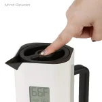 Mind Reader White 4-Cup Double Wall Thermal Coffee Carafe with Digital Temperature Display thumbnail 4