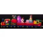Fraser Hill Farm 6 ft. Santa on Christmas Express Inflatable Holiday Decoration thumbnail 1
