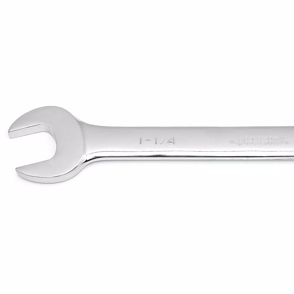 Husky 1-1/4 in. 12-Point Ratcheting Combination Wrench, 72-Tooth
