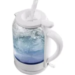 Ovente 1.5L White Glass Electric Kettle with ProntoFill Technology, 1500W thumbnail 1