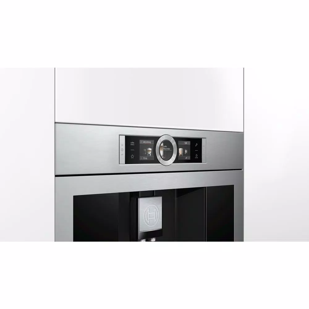 Bosch Built-In Fully Automatic Stainless Steel Drip Coffee Maker with Integrated Grinder