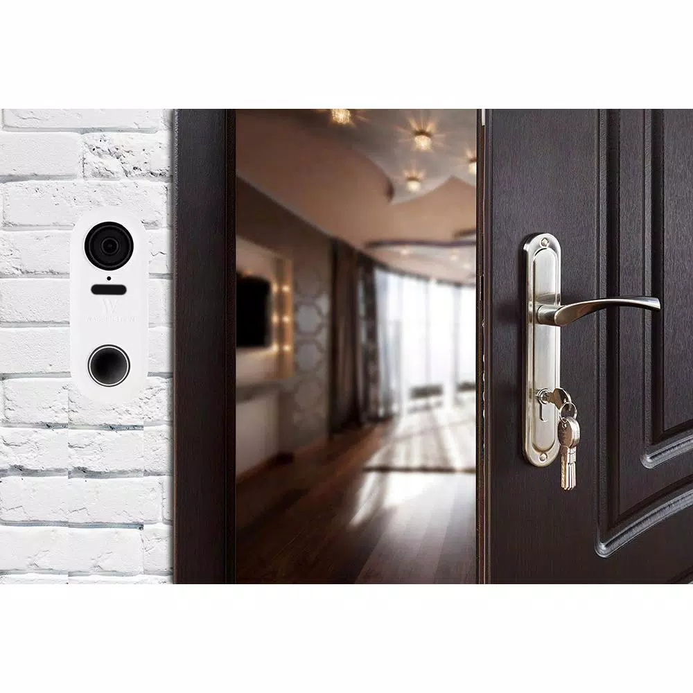 Wasserstein White Protective Silicone Skin for Google Nest Hello Video Doorbell