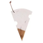 3R Studios Marble and Acacia Wood Cheese Slice Shaped Cutting Board thumbnail 2