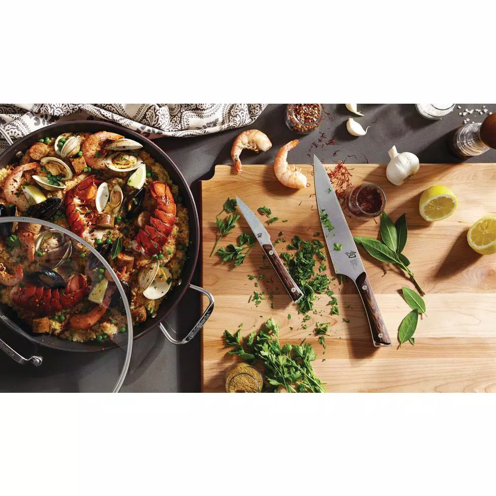 Cuisinart 15 in. Stainless Steel Nonstick Grill Pan with Glass Lid, Red