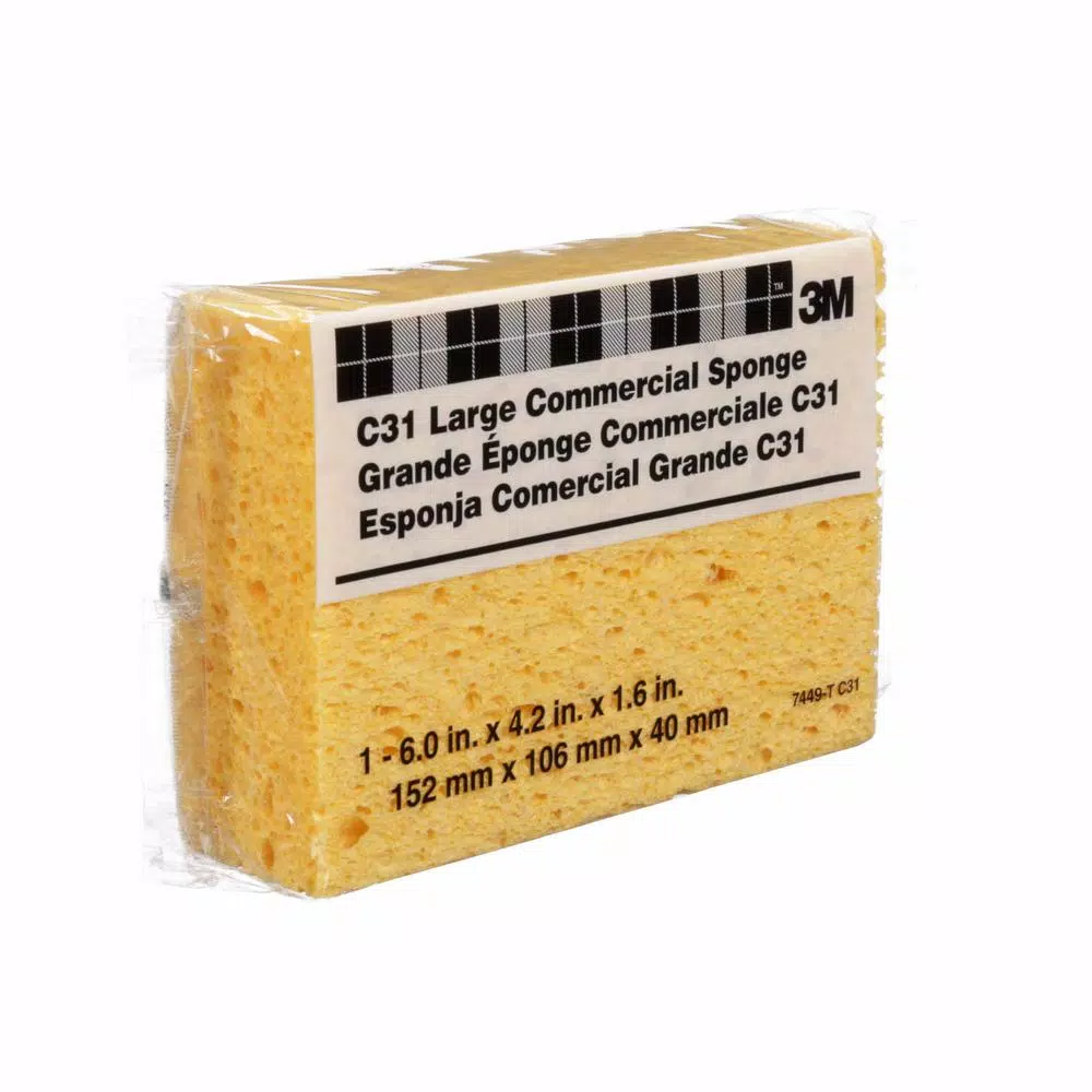 Scotch-Brite Commercial Cellulose Sponges, Heavy Duty Cleaning, 6 x 4.25 x 1.625 in, Case of 24