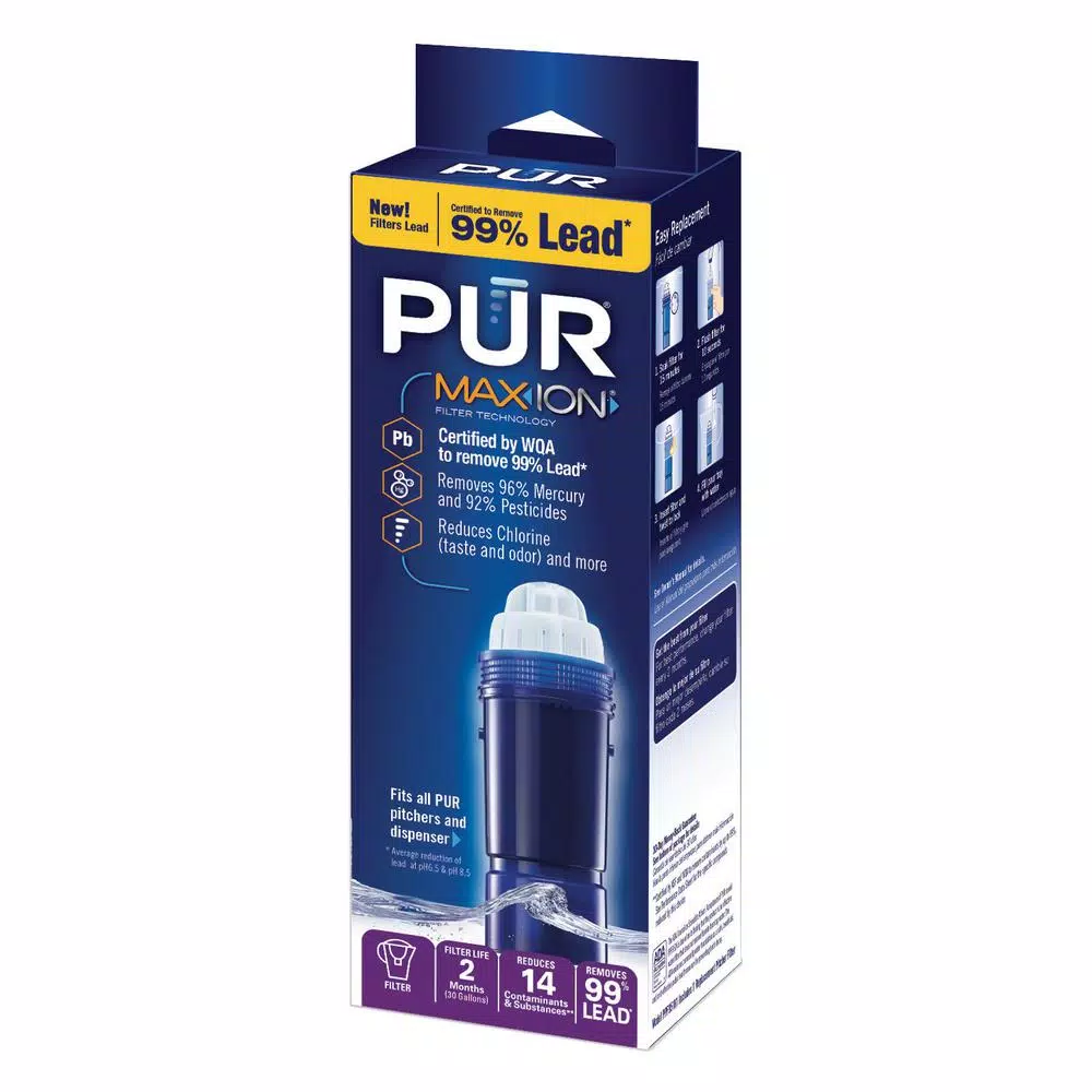 PUR MAXION Water Pitcher Replacement Filter, Lead Reduction, 1-Pack