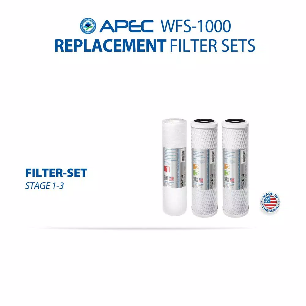 APEC Water Systems WFS-1000 3-Stage Under Counter Water Filtration System