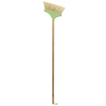 Home Basics Bliss 10 in. Angle Broom with Eco-Friendly Bamboo Handle and Nylon Bristles thumbnail 1