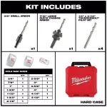 Milwaukee Hole Dozer Bi-Metal Hole Saw & SHOCKWAVE Impact Duty Bit Set, 65-Piece thumbnail 2