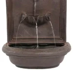 Sunnydaze Decor Seaside Iron Solar Powered Outdoor Wall Water Fountain with Battery Backup thumbnail 4