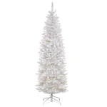 National Tree Company 7 ft. Kingswood White Fir Pencil Artificial Christmas Tree with 300 Clear Lights thumbnail 1