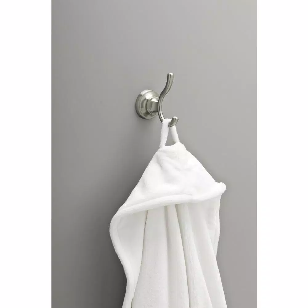 Delta Starmount Brushed Nickel Towel and Robe Hook with SpotShield Technology