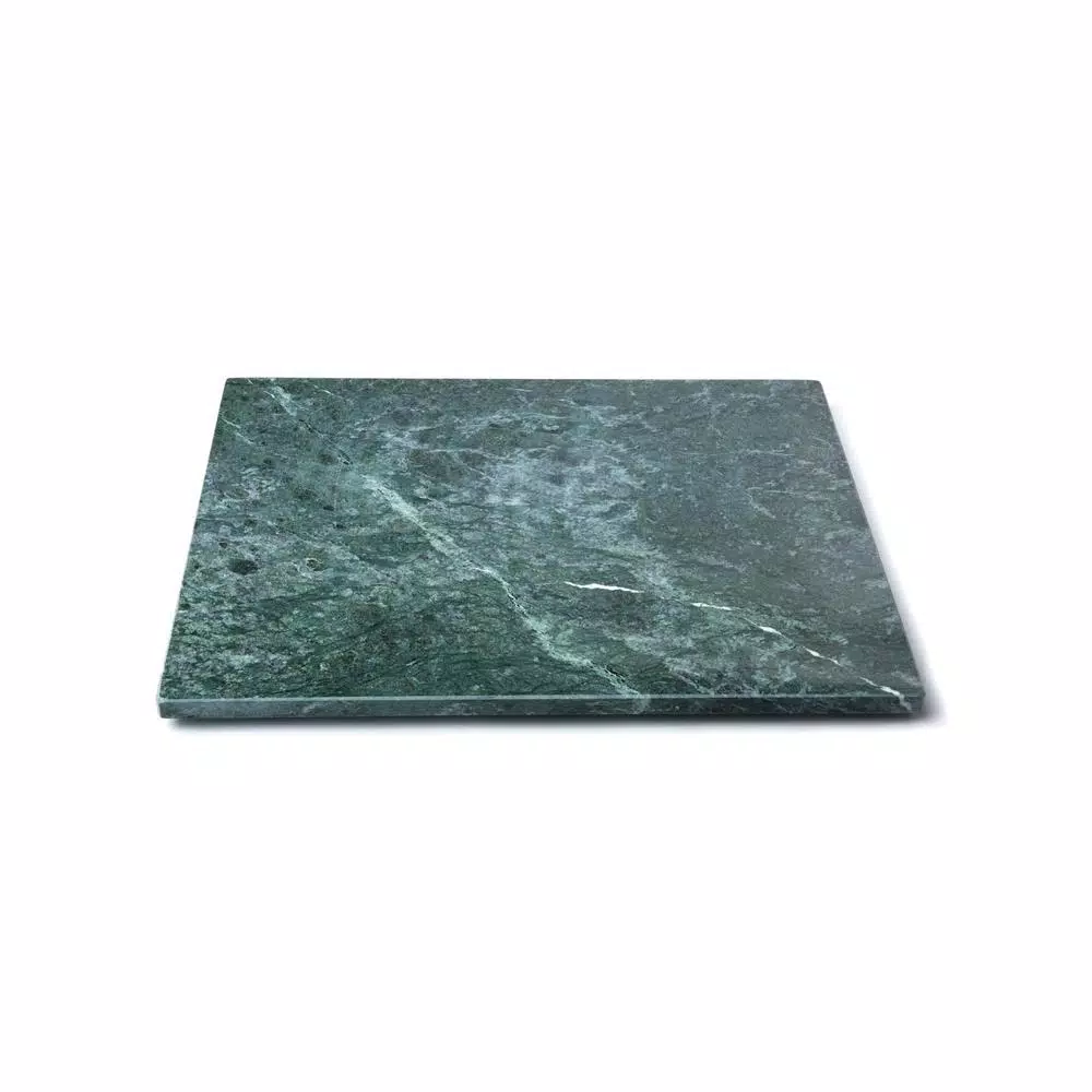 Fox Run Green Marble Pastry Board - 12 x 16 inch Natural Stone Dough Rolling Surface