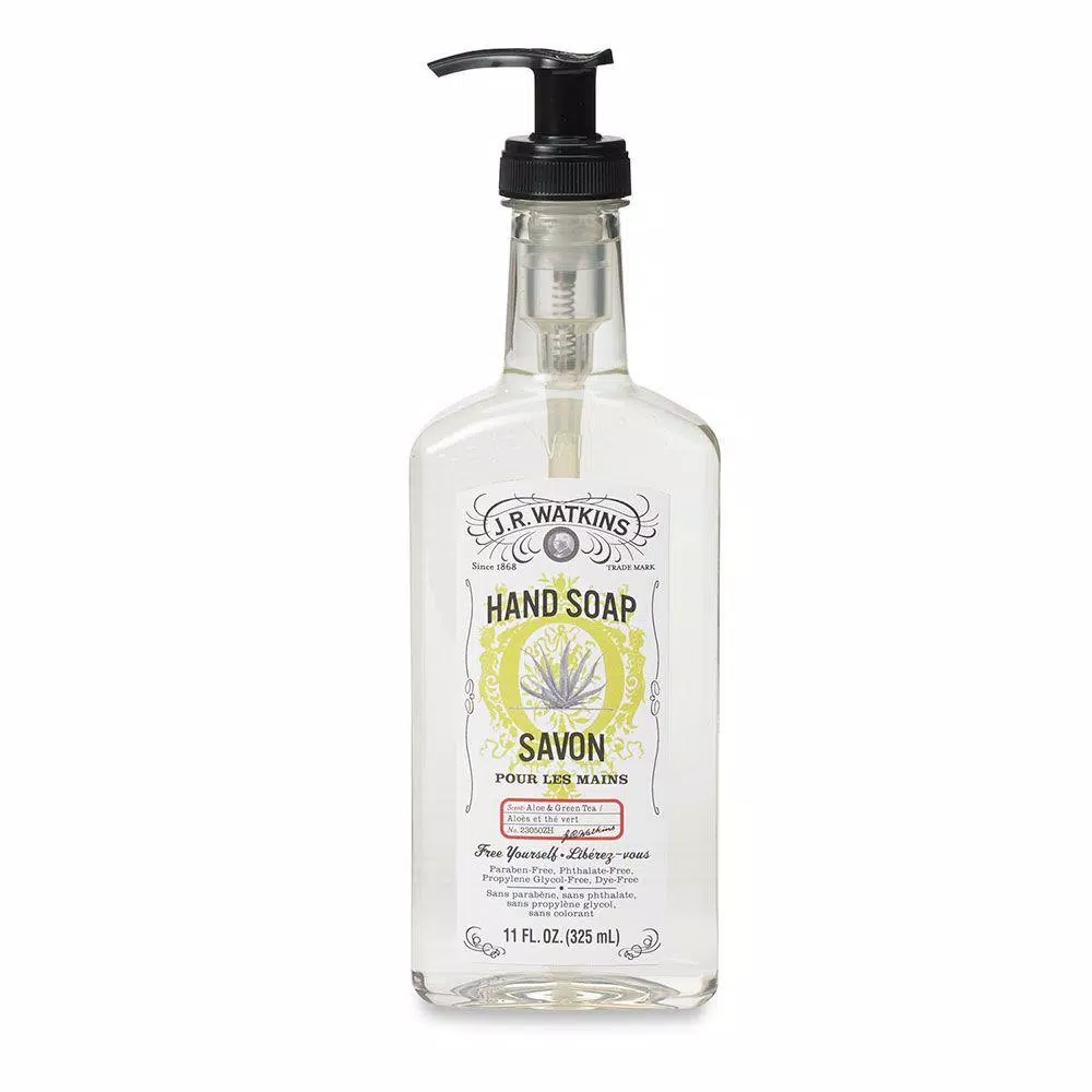 J.R. Watkins Lavender Essential Oil Natural Hand Soap with Pump Bottle