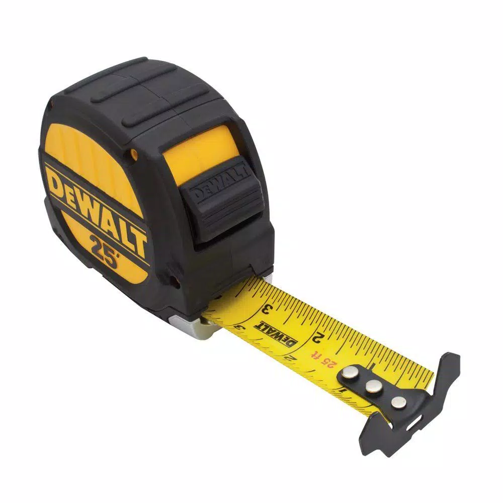 DEWALT 2-Pack Tape Measure Set, 25 ft. and 16 ft. x 1-1/4 in. Heavy-Duty Construction Measuring Tapes