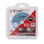 Rubi 4 in. 1500 Grit Resin Dry Polishing Pad for Engineered Stone, Concrete, Marble & Granite thumbnail 2