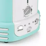 Nostalgia Retro Series 2-Slice Aqua Wide Slot Bagel Toaster with 5 Browning Levels thumbnail 3