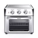 Boyel Living 19 Qt. Silver Stainless Steel Air Fryer Toaster Oven with 1500W Power, Roast, Bake, Broil & Reheat thumbnail 1