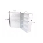Rapid Care 4-Shelf First Aid Cabinet, Powder-Coated Steel Wall Mount Storage thumbnail 7