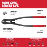 Milwaukee 24 in. Bolt Cutter with 7/16 in. Max Cut Capacity thumbnail 2
