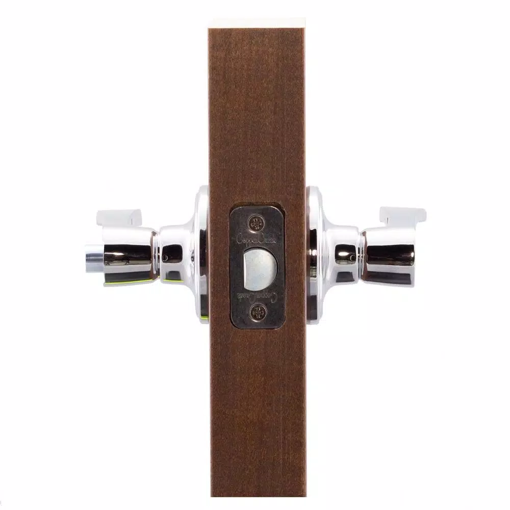 Copper Creek Scandinavian Kash Polished Stainless Steel Privacy Lever, Modern Interior Bed/Bath Door Handle
