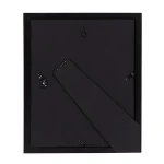 DesignOvation Gallery Wood Picture Frame Set, Black Satin Finish, Matted to 5 x 7 in., Set of 4 thumbnail 4
