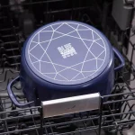 Blue Diamond 5.5 QT Blue Aluminum Nonstick Dutch Oven with Glass Lid thumbnail 6