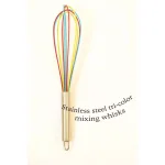 ExcelSteel Stainless Steel Tri-Color Silicone Coated Balloon Whisk Set, 3-Piece thumbnail 6