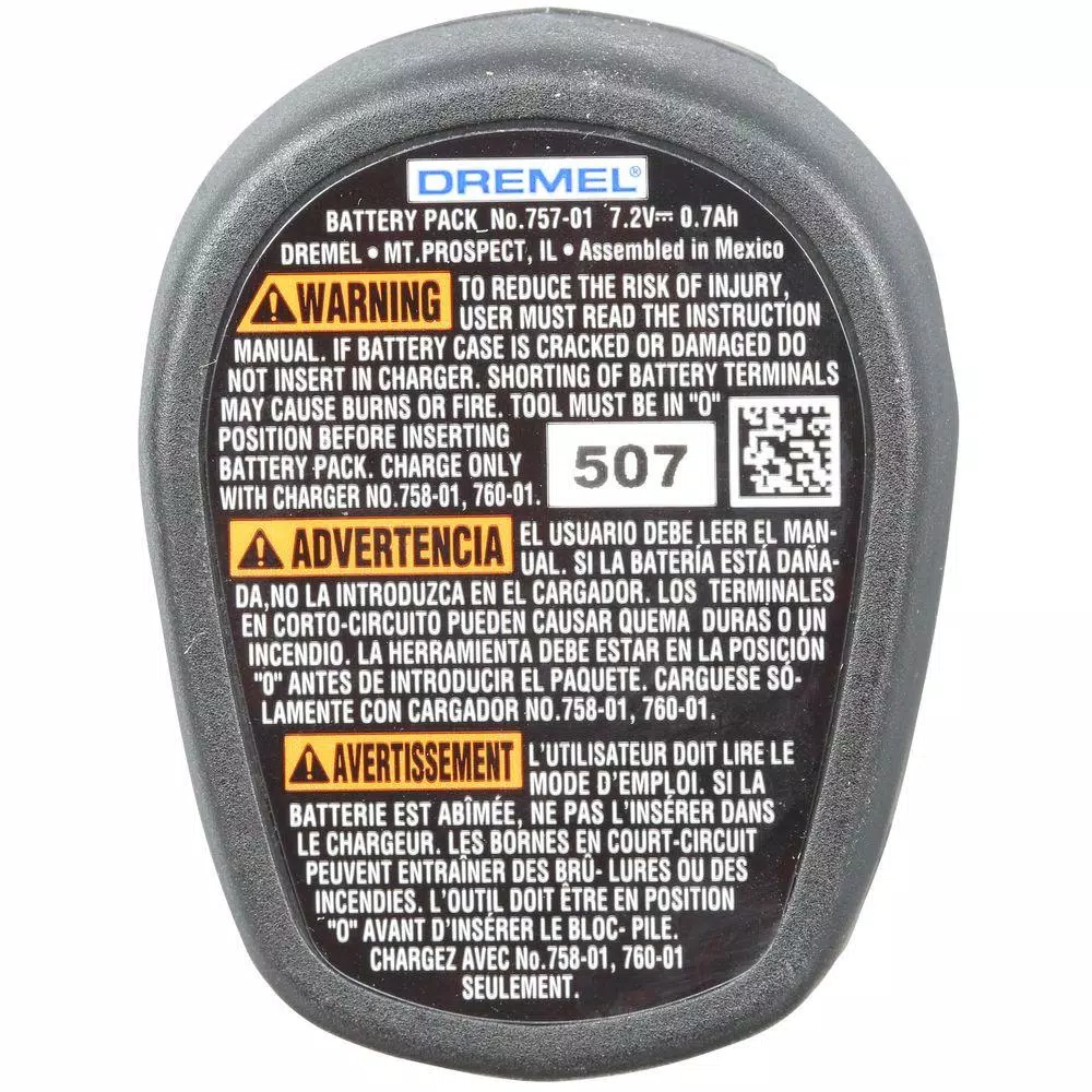Dremel 7.2V NiCad Rechargeable Battery Pack for 7700 Rotary Tools