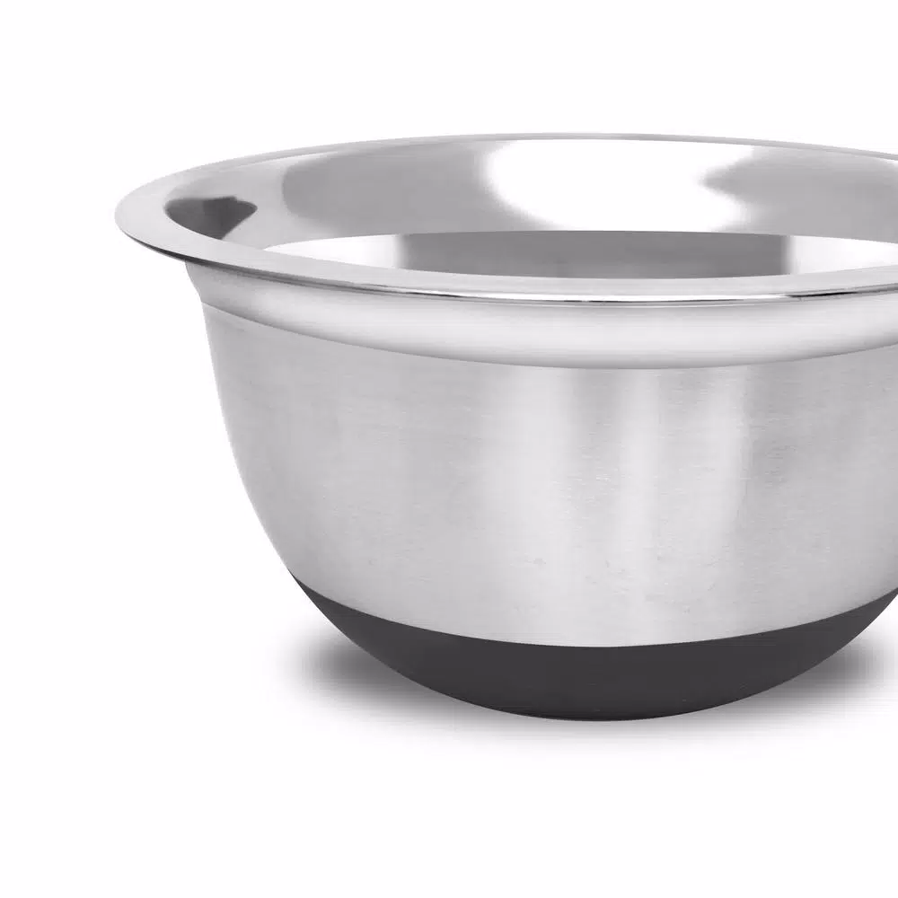 Unbranded 4 Qt. Stainless Steel Mixing Bowl with Non-Slip Silicone Base
