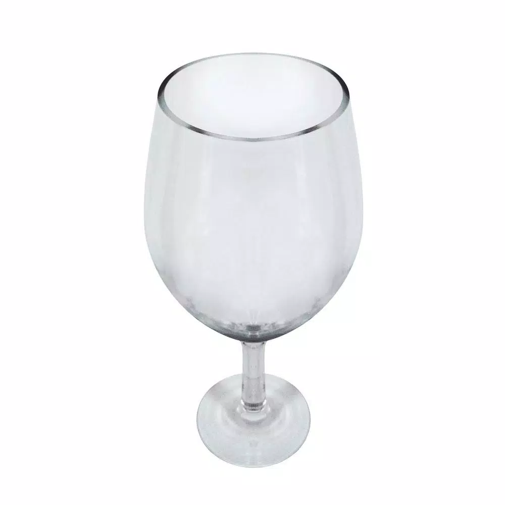 Epicureanist Large Decorative Wine Glass - 20 in. Oversized Clear Glass Display & Punch Bowl