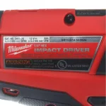Milwaukee M12 FUEL 1/4 in. Hex Brushless Cordless Impact Driver Kit with (2) 2.0 Ah Batteries, Charger & Case thumbnail 5