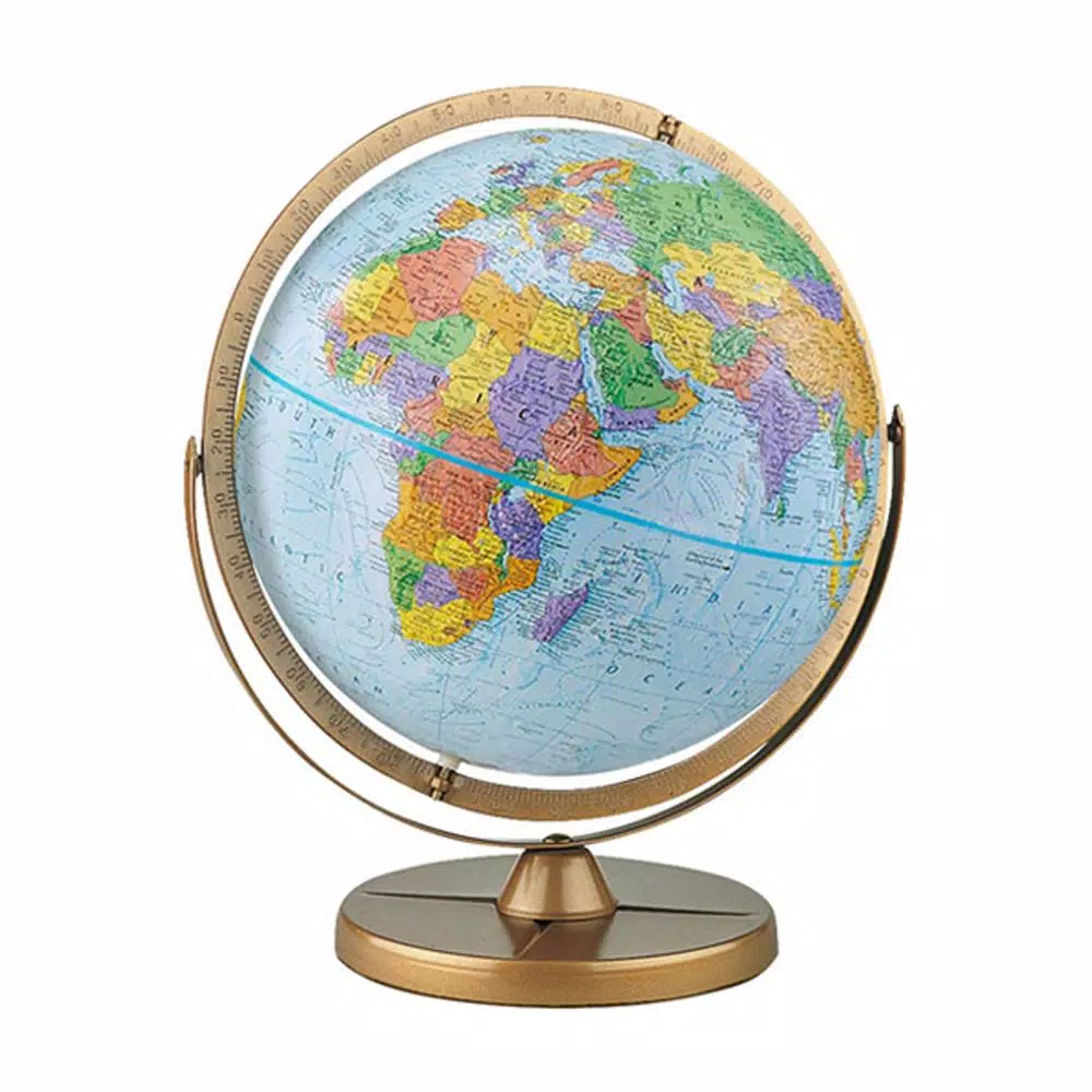 Replogle Pioneer 12 in. Political Desk Globe with Metal Base