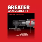 Milwaukee M12 FUEL 3/8 in. Cordless Ratchet Kit with (2) 2.0 Ah Batteries, Charger & Bag thumbnail 5
