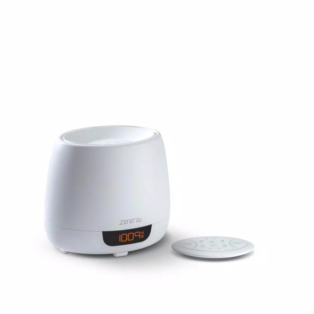 iHome Zenergy Aroma Dream iZA40W White Essential Oil Diffuser & Sound Therapy Alarm Clock