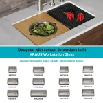 KRAUS Stainless Steel Mixing Bowl and Colander Set for Workstation Sinks thumbnail 3