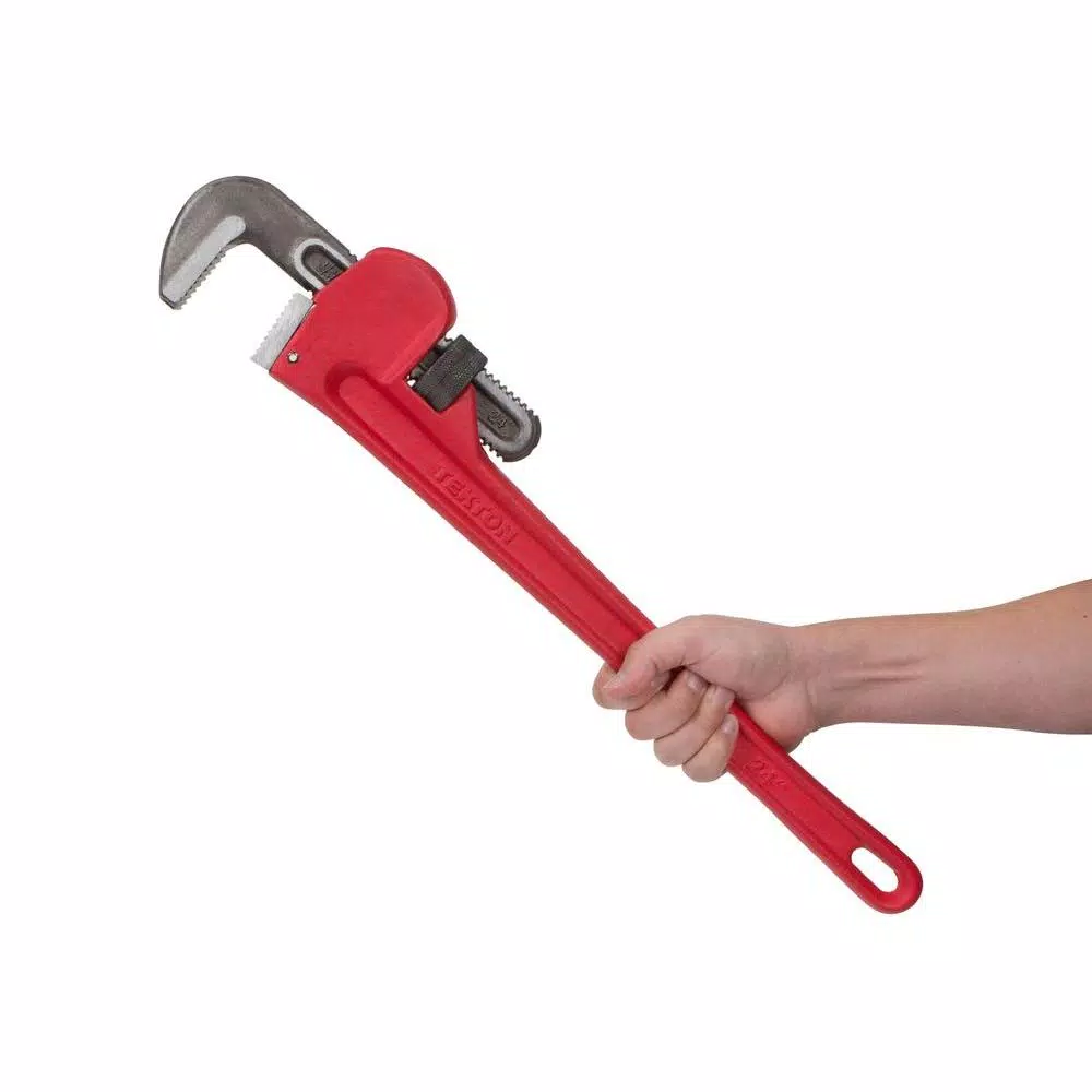 TEKTON 24 in. Pipe Wrench for Pipes up to 3.75 in. O.D.