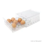 Mind Reader Clear Stackable 1-Dozen Egg Container Storage Drawer, Reusable BPA-Free Plastic thumbnail 5