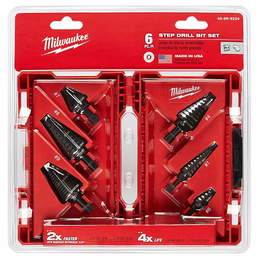 Milwaukee 29-Piece Step Drill Bit and SHOCKWAVE Titanium Drill Bit Set