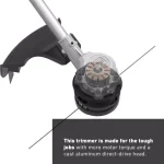 Toro 60V Max Flex-Force Brushless Cordless String Trimmer, 14-16 in. Cutting Width, 2.5 Ah Battery & Charger Included thumbnail 6