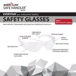 Bison Life Clear Lens Safety Glasses, Polycarbonate Scratch-Resistant Eyewear (Pack of 12) thumbnail 6