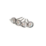 Outset Stainless Steel Steak Thermometers, Set of 4, Analog Meat Temperature Gauges thumbnail 1