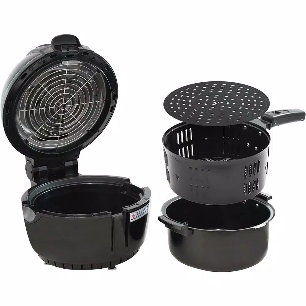 Elite Platinum 3.5 Qt. Digital Air Fryer, 6 Quick Menu Functions, Black